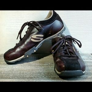 Skechers 45459 Brown Leather Shoes sz 7